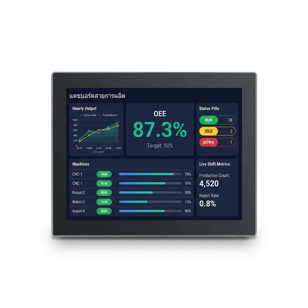 TouchWork 10.4" Industrial Touch PC 4:3 (Monitor / Android / Windows)