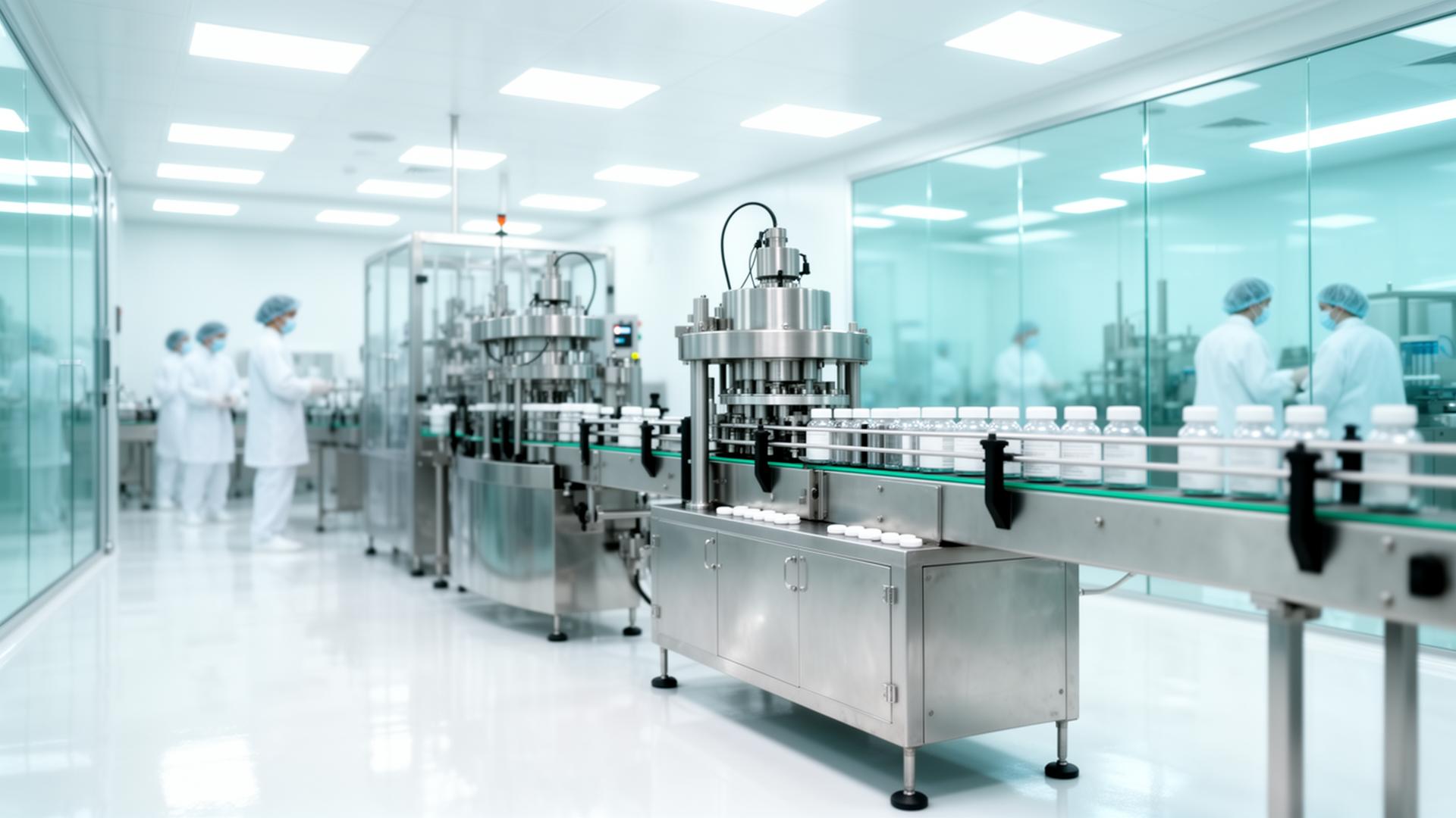 ไลน์ผลิตยา GMP cleanroom — Hygienic Panel PC
